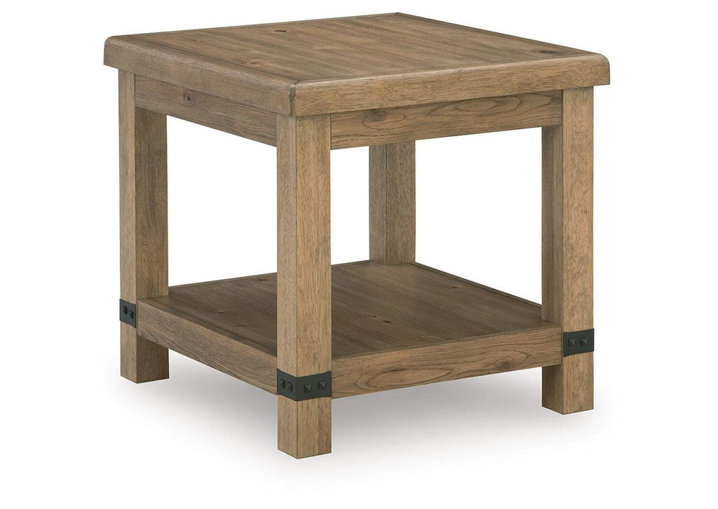 Ridgester End Table angled view