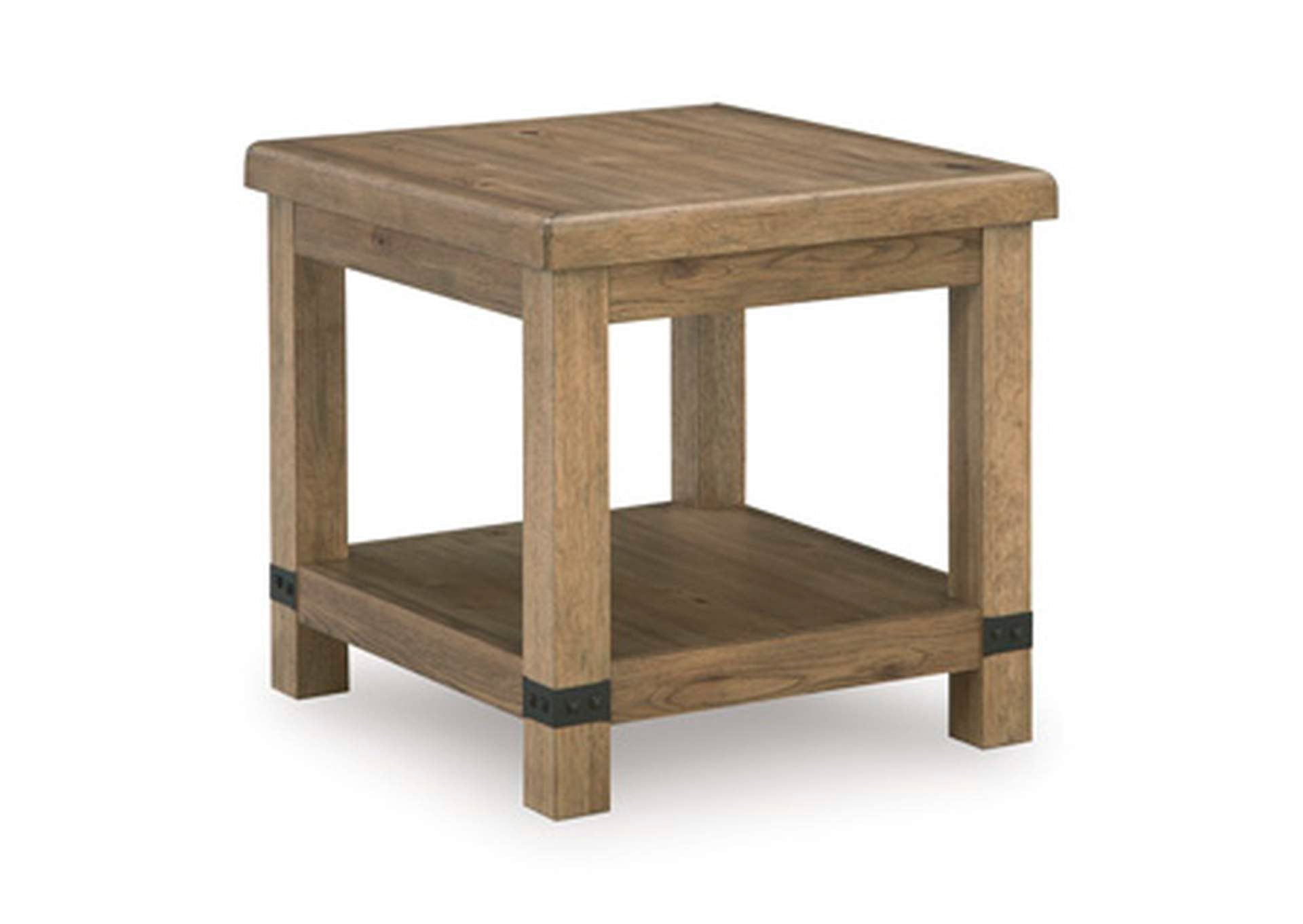 Ridgester End Table angled view