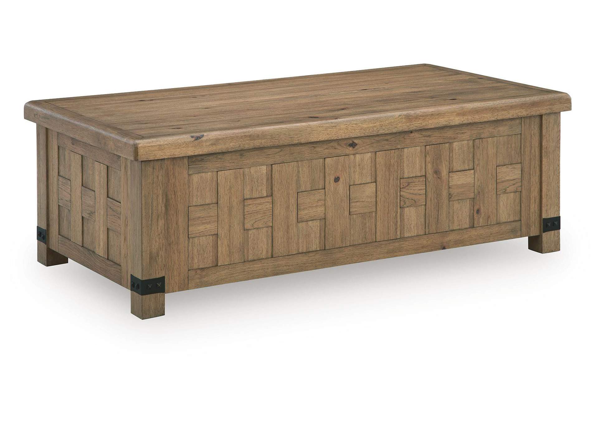 Ridgester Lift-Top Coffee Table angled view