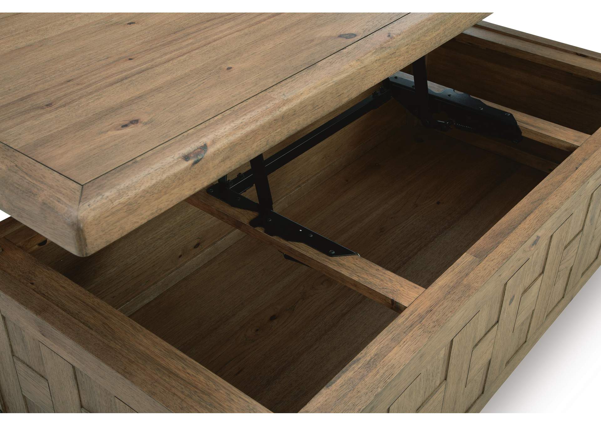 Ridgester Lift-Top Coffee Table detail