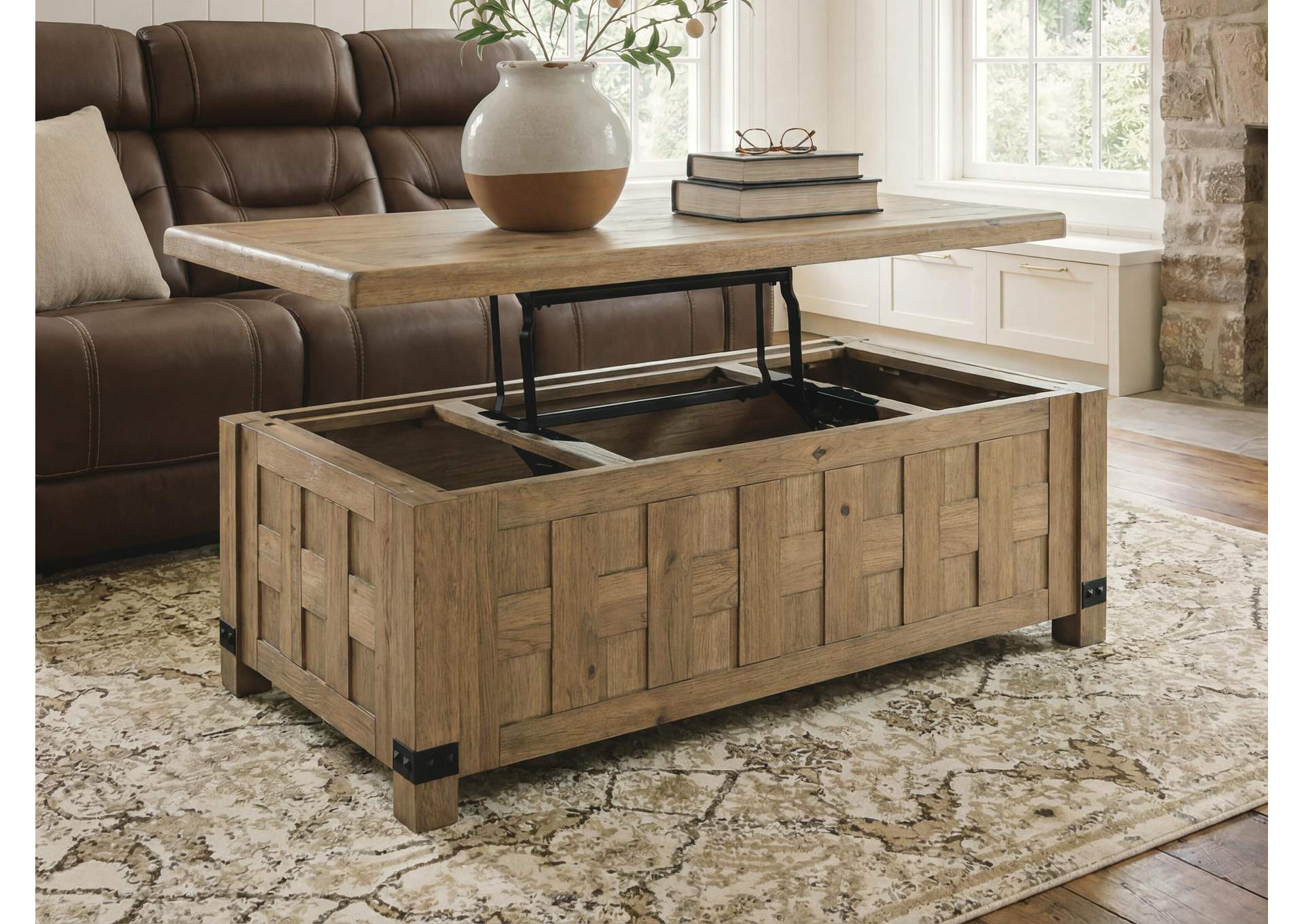 Ridgester Lift-Top Coffee Table
