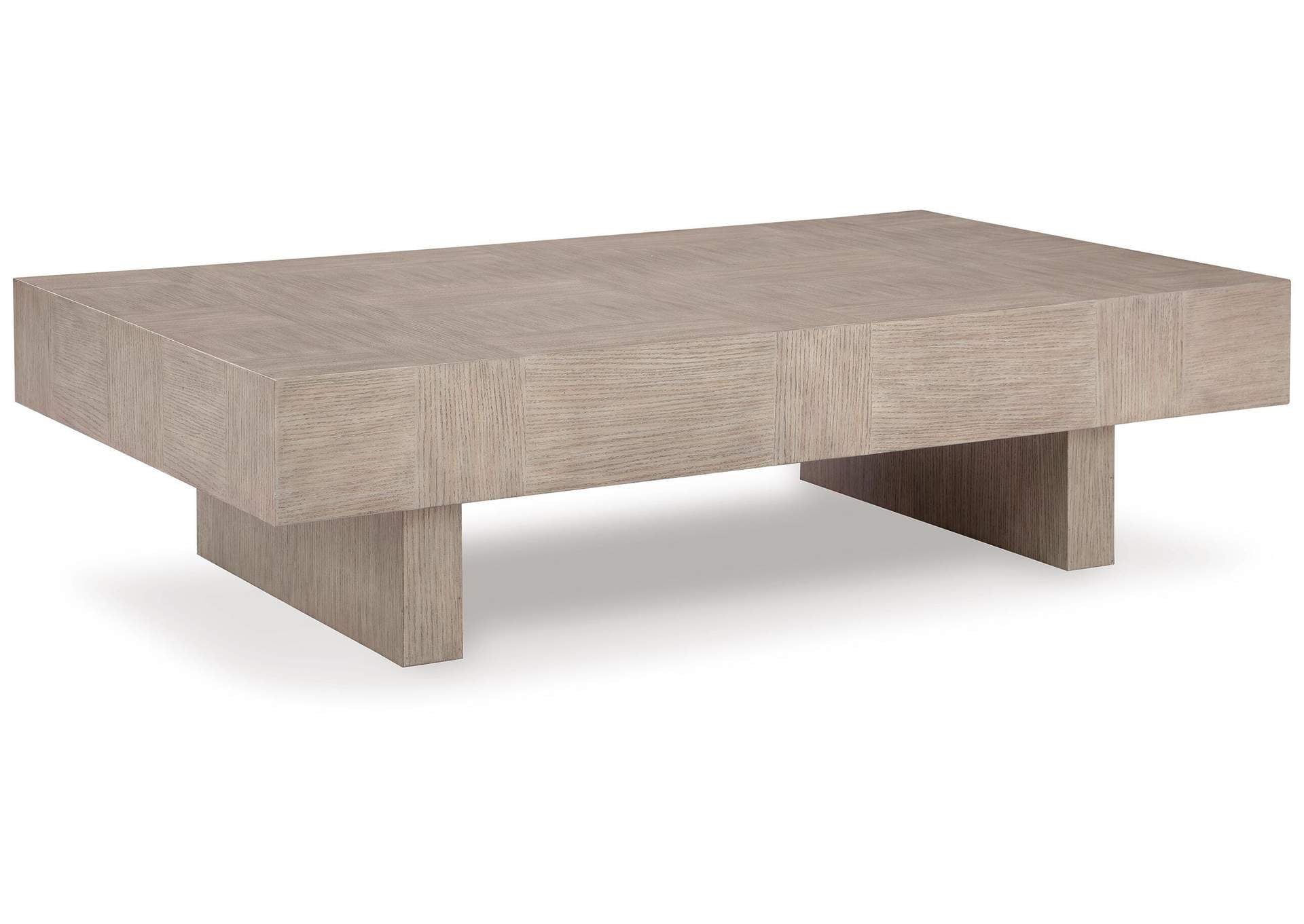 Jorlaina Coffee Table with 1 End Table angled view