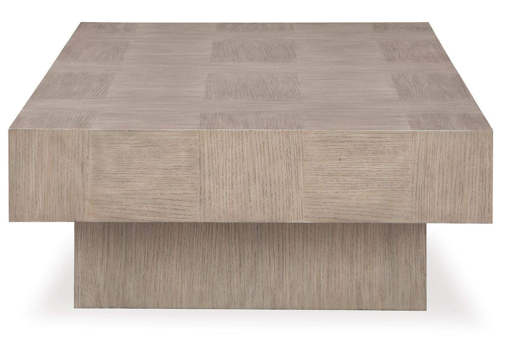Jorlaina Coffee Table with 1 End Table side view