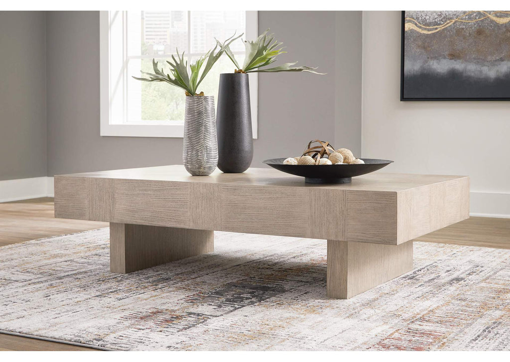 Jorlaina Coffee Table with 1 End Table