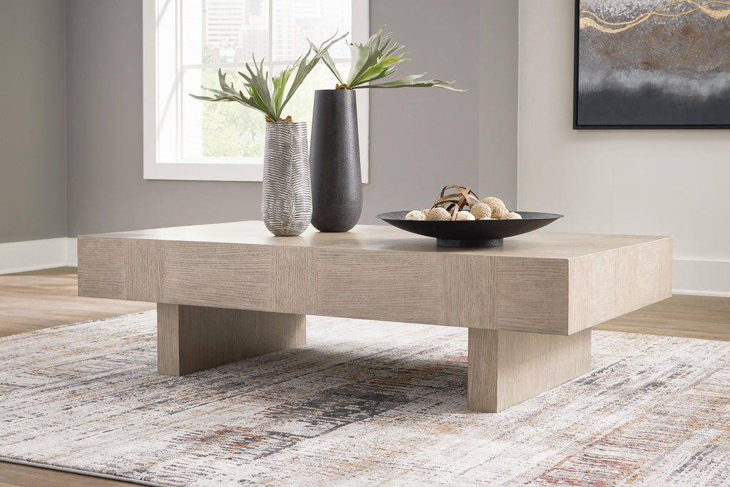 Jorlaina Coffee Table in Light Grayish Brown, alternate view 3