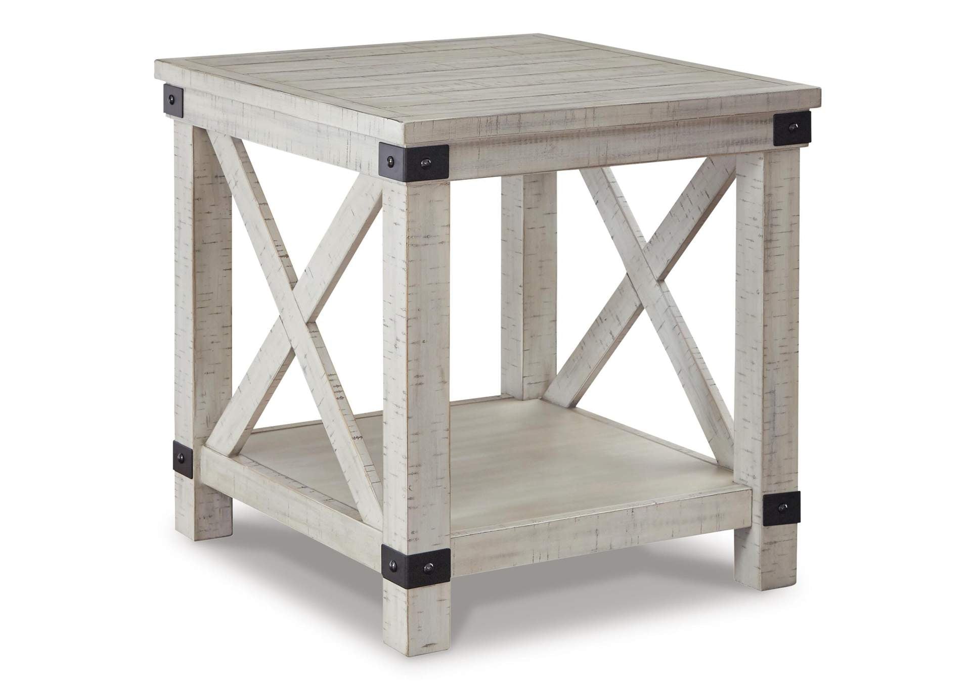 Carynhurst Coffee Table with 2 End Tables angled view