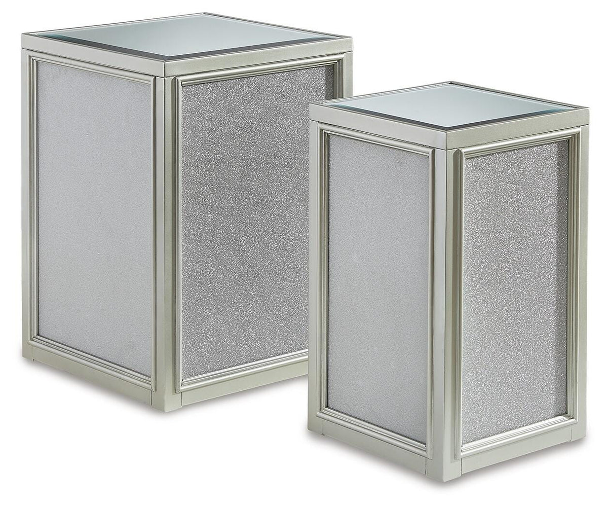 Traleena Nesting End Table (Set of 2) in Silver Finish, alternate view 4
