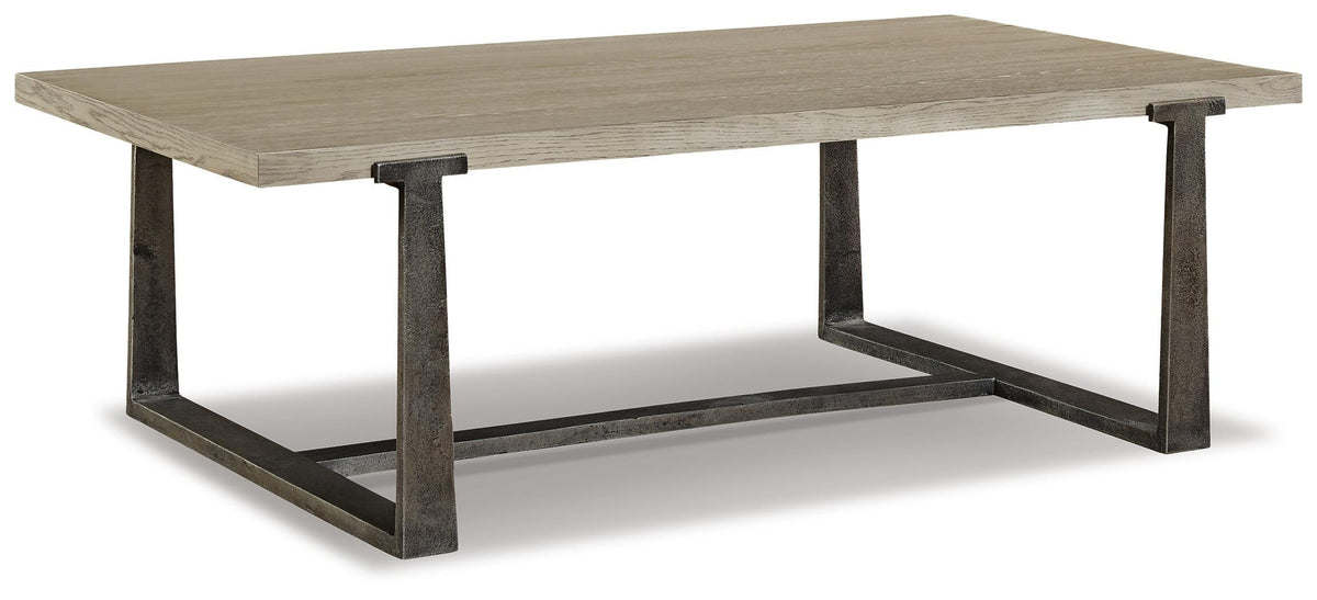 Dalenville Coffee Table in Gray, angle view