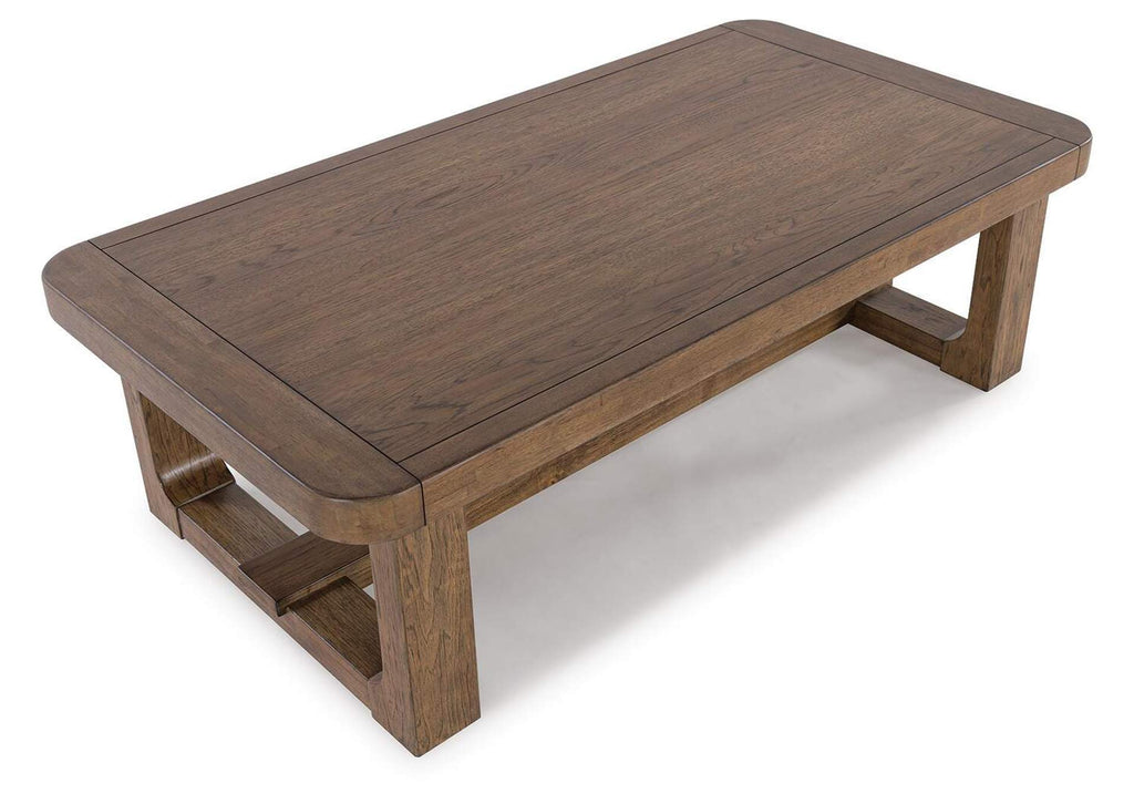 Cabalynn Coffee Table with 2 End Tables angled view