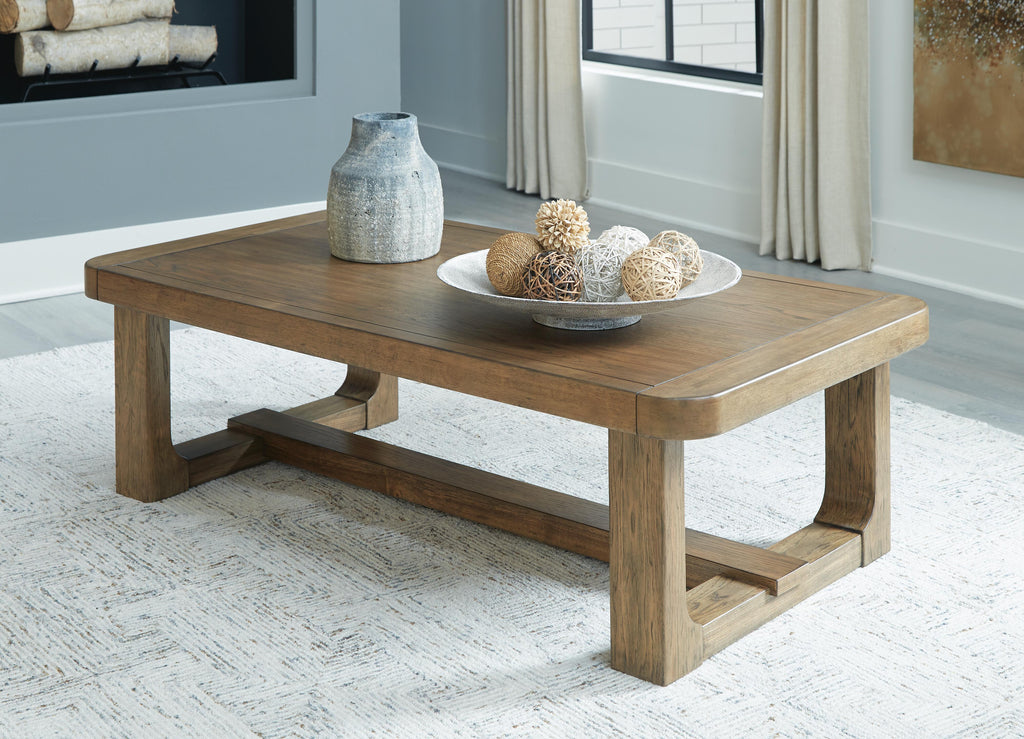 Cabalynn Coffee Table in Light Brown, alternate view 3