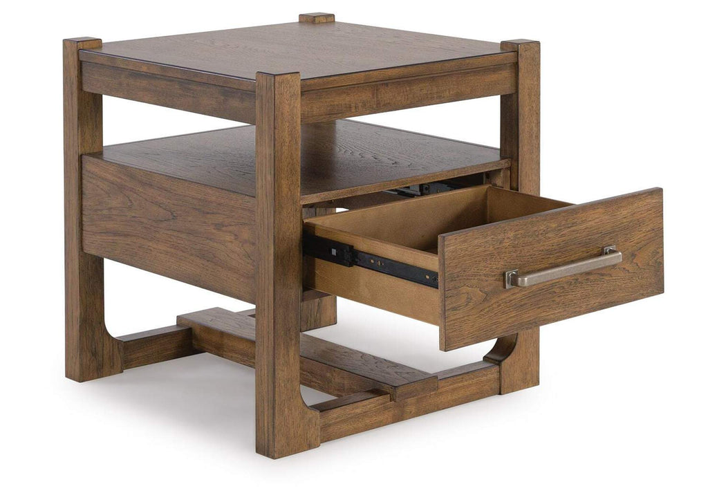 Cabalynn Coffee Table with 2 End Tables angled view