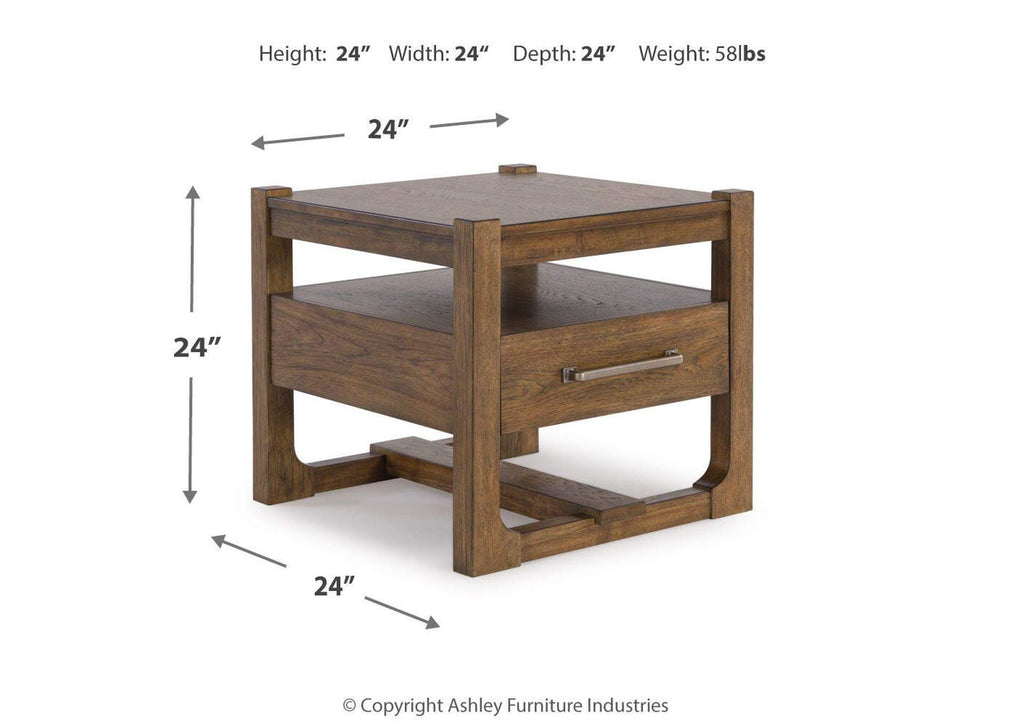 Cabalynn Coffee Table with 2 End Tables dimensions
