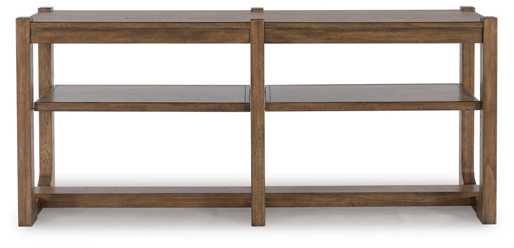 Cabalynn Sofa Table in Light Brown, front view