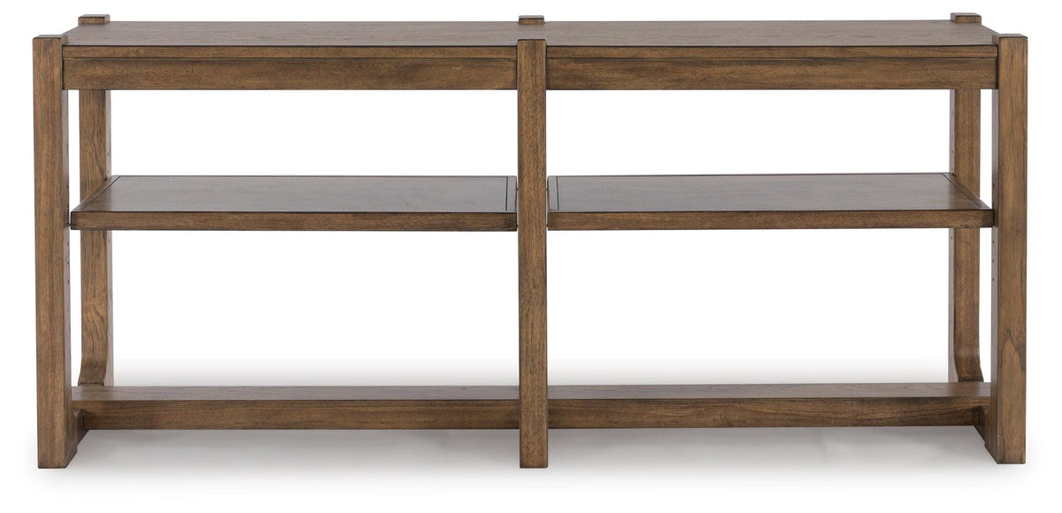 Cabalynn Sofa Table in Light Brown, front view