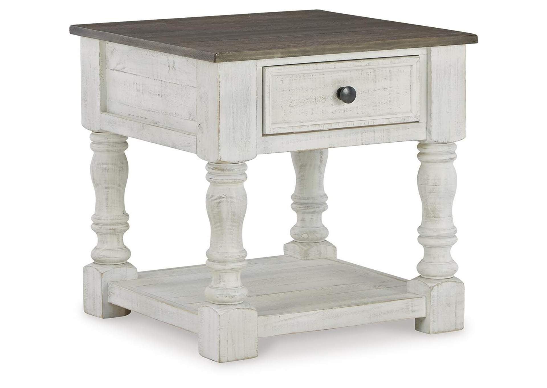 Havalance Coffee Table with 2 End Tables angled view