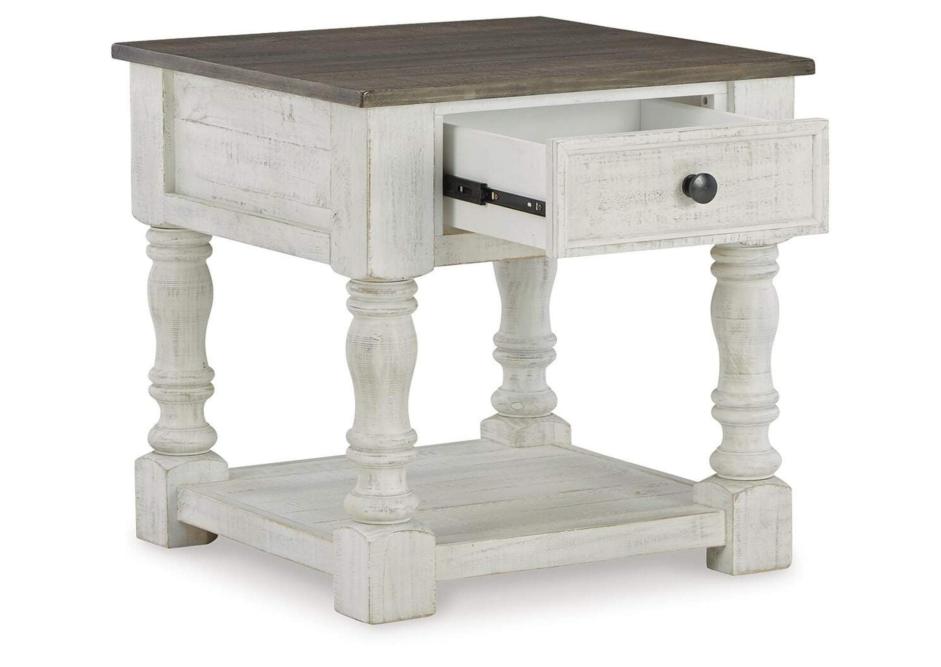 Havalance Coffee Table with 2 End Tables angled view