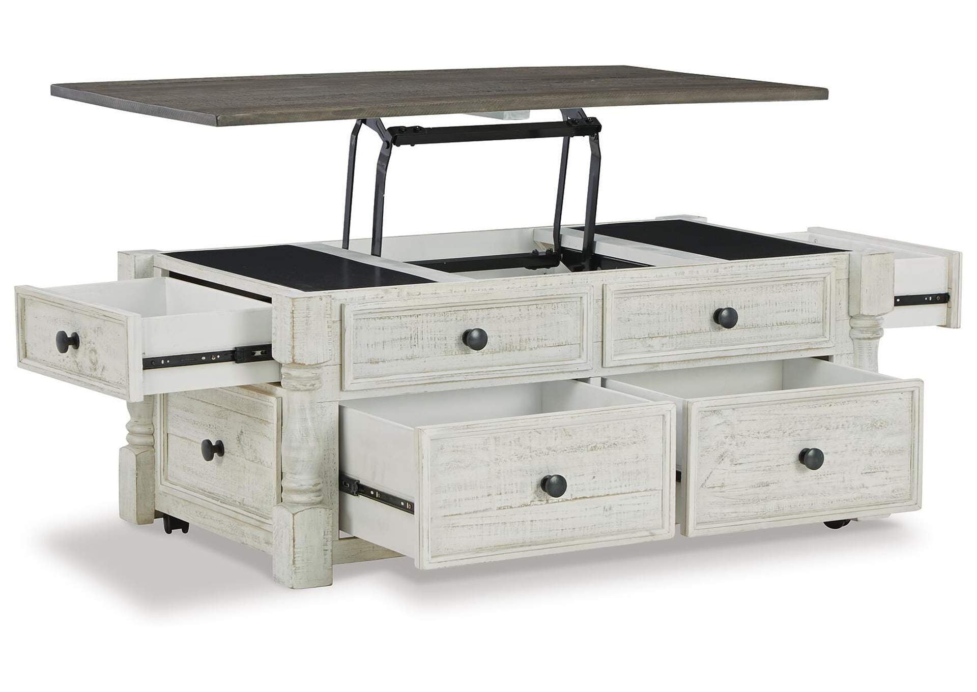Havalance Coffee Table with 2 End Tables angled view