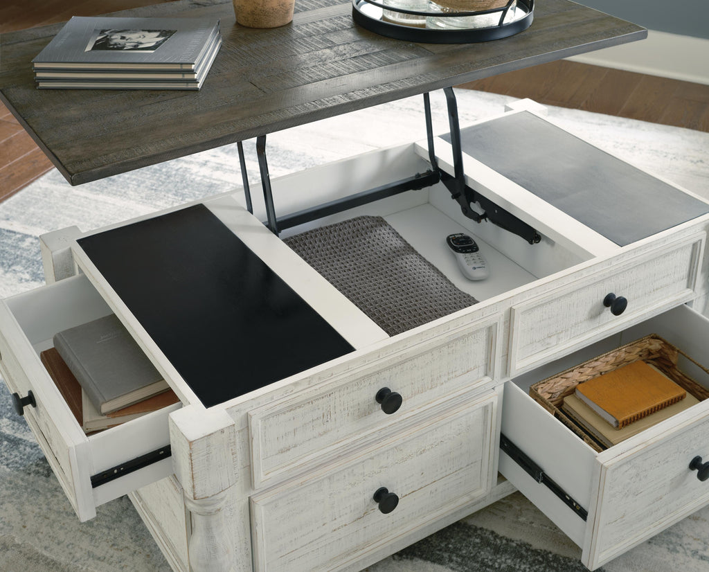 Havalance Lift-Top Coffee Table in White/Gray, alternate view 10