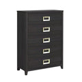 Tobias 5-Drawer Chest In Black