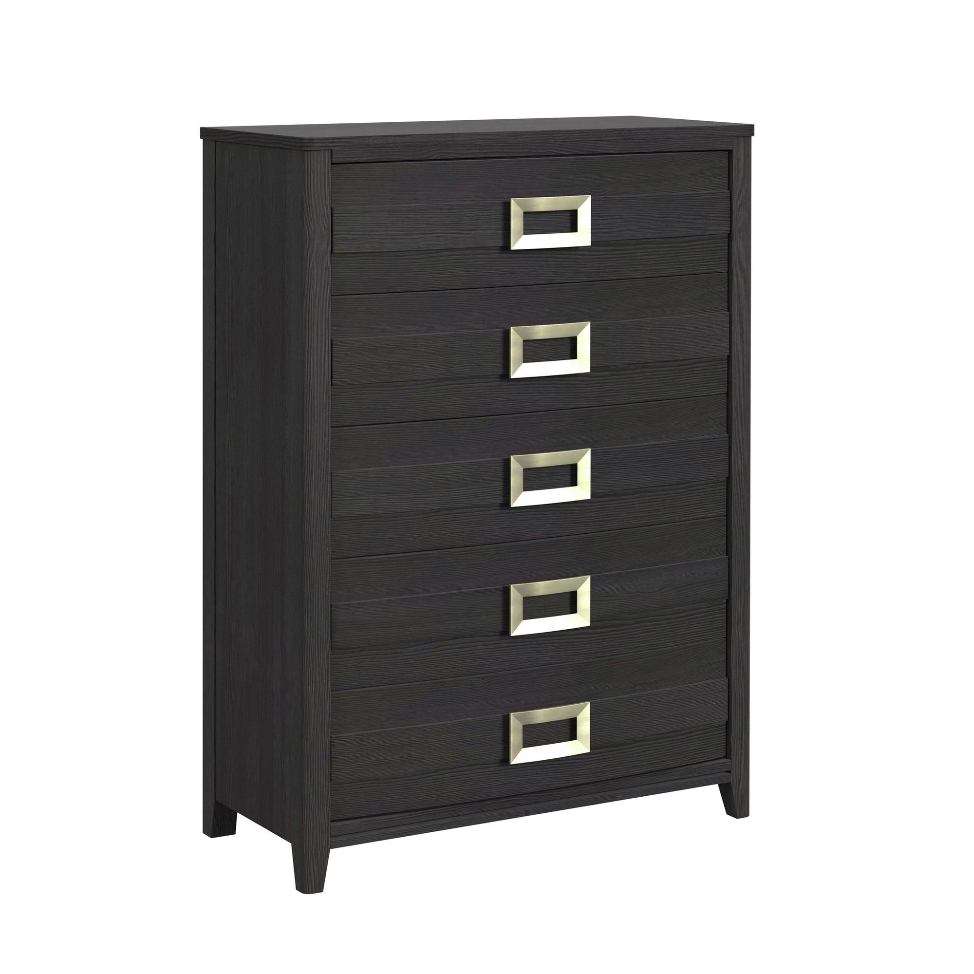 Tobias 5-Drawer Chest In Black