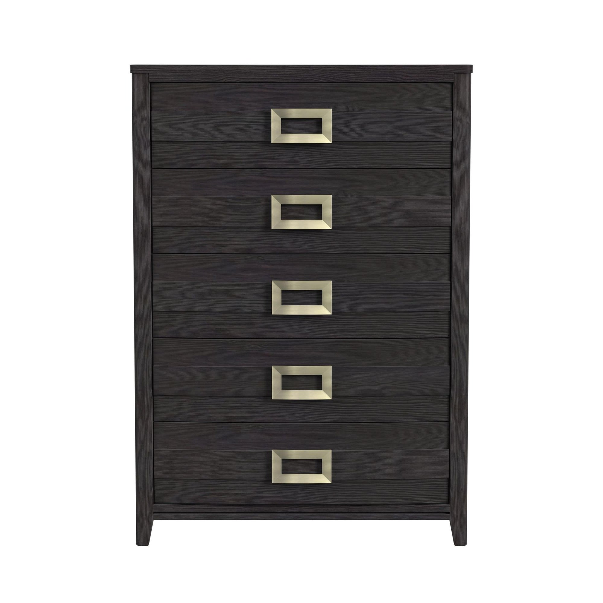 Tobias 5-Drawer Chest In Black