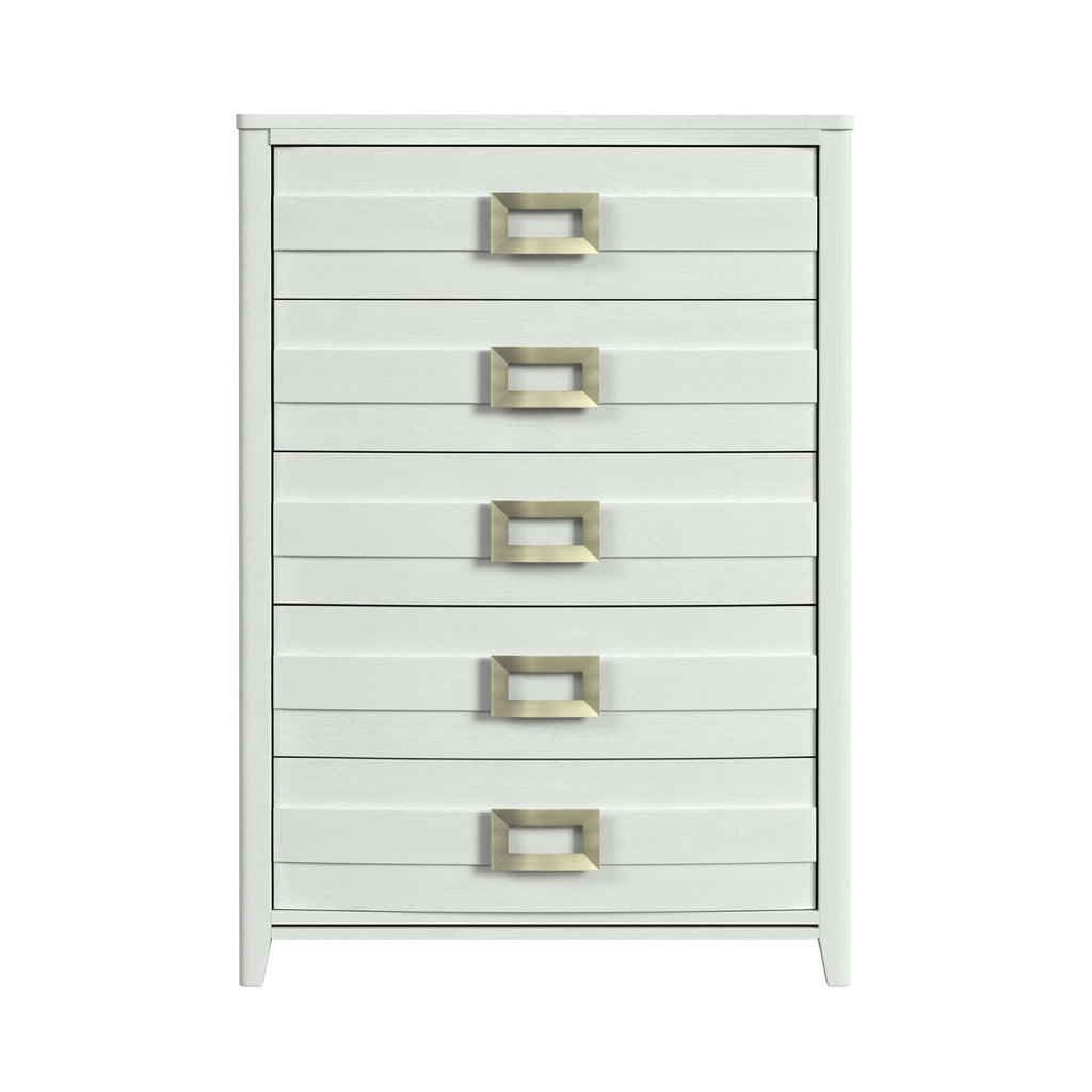 Tobias 5-Drawer Chest In White