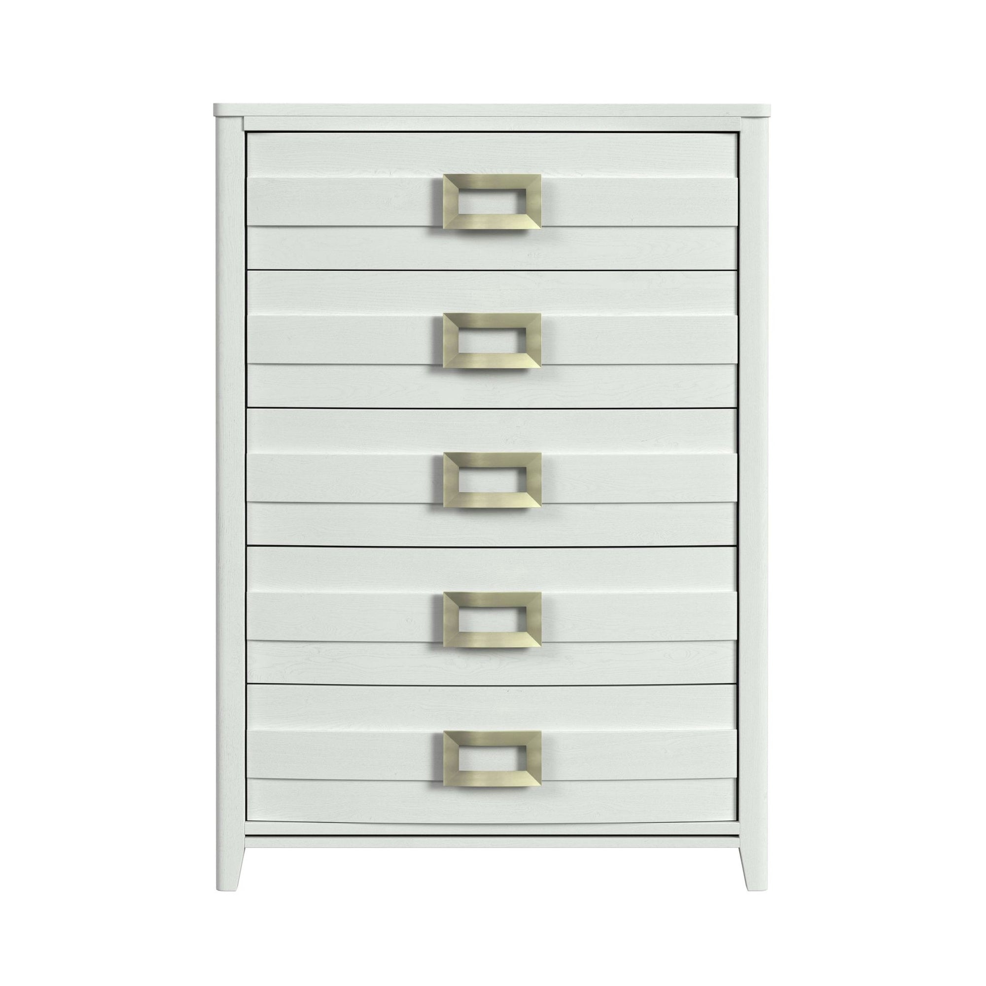 Tobias 5-Drawer Chest In White