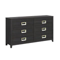 Tobias 6-Drawer Dresser In Black