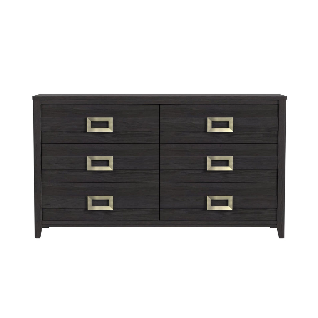 Tobias 6-Drawer Dresser In Black