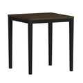 Tulane 5Pc Counter Table & 4 Counter Chairs With Beige Fabric In Oak & Black