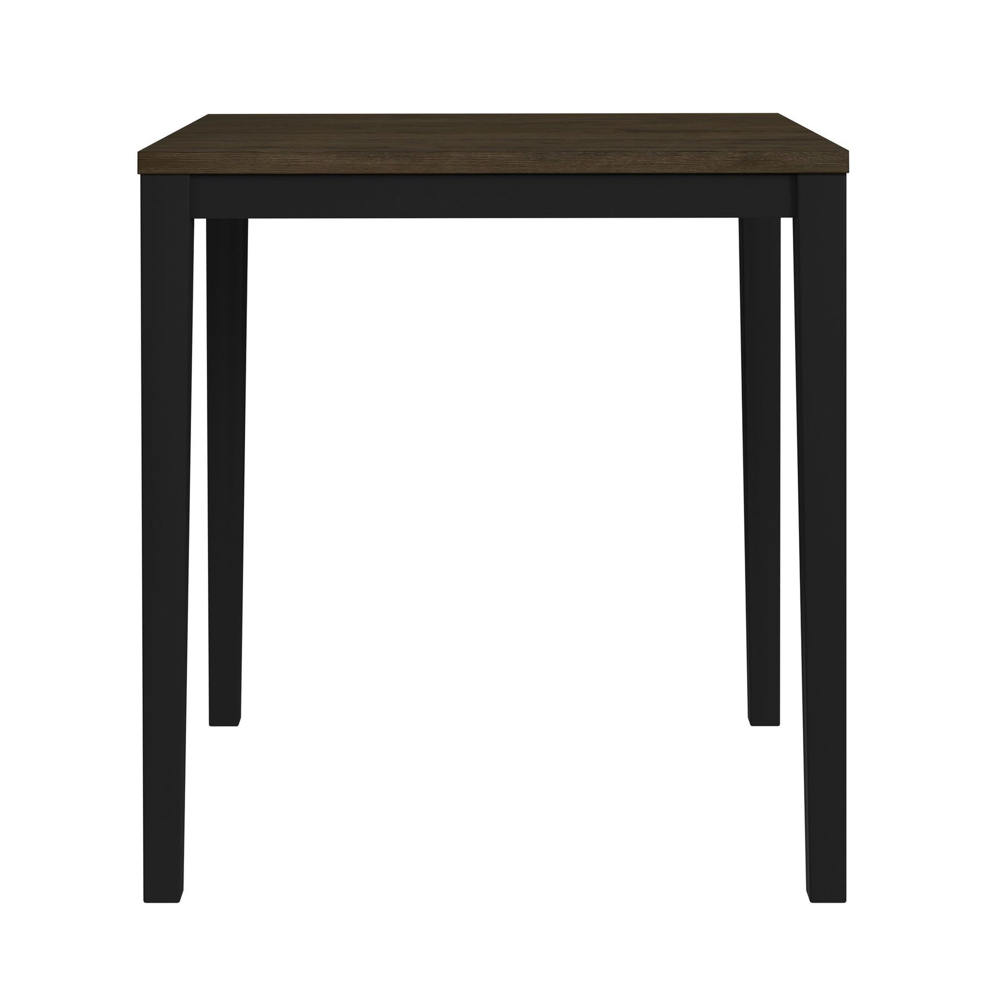 Tulane 5Pc Counter Table & 4 Counter Chairs With Beige Fabric In Oak & Black