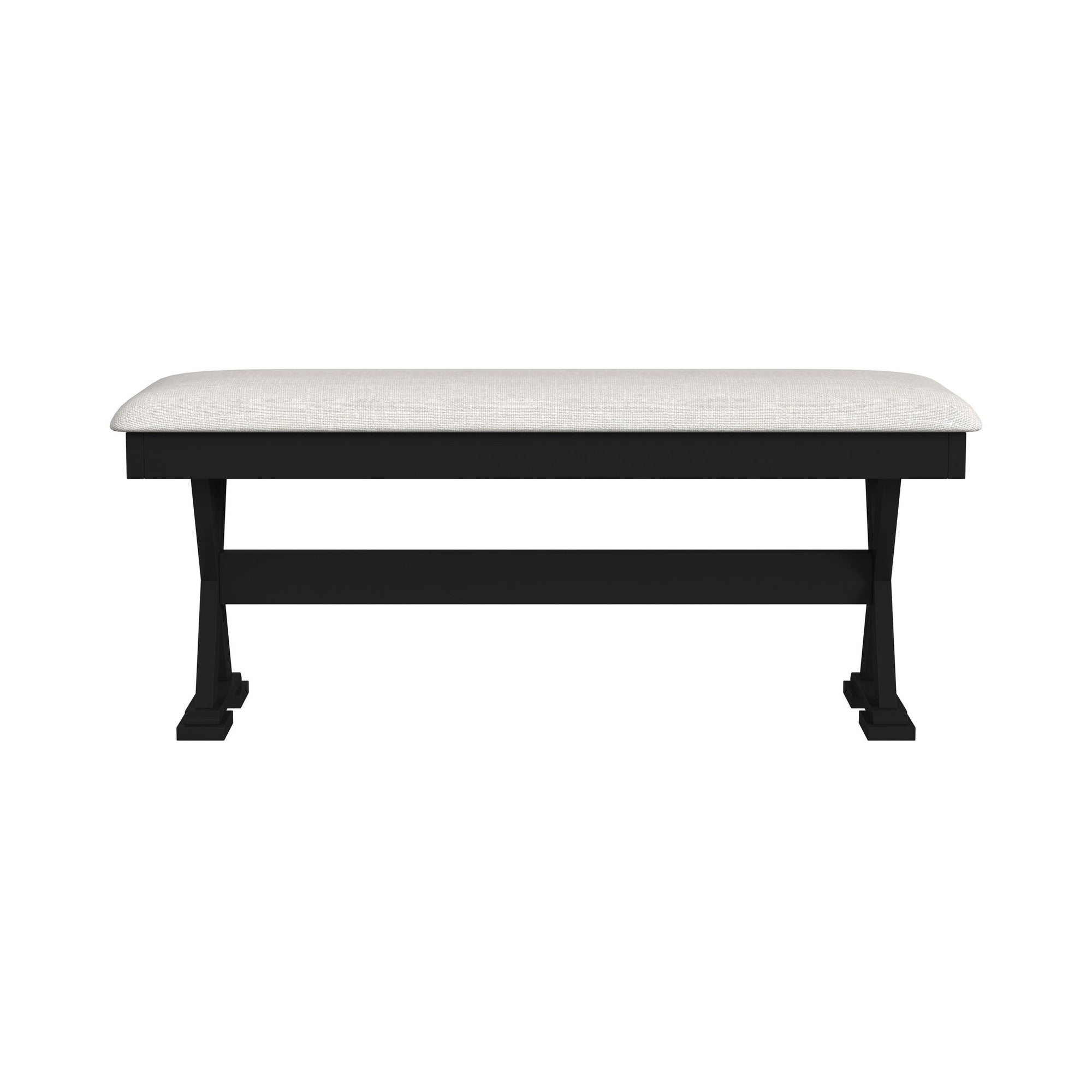 Tulane 6Pc Dining Set With Table, 4 Chairs, And Bench In Oak And Black