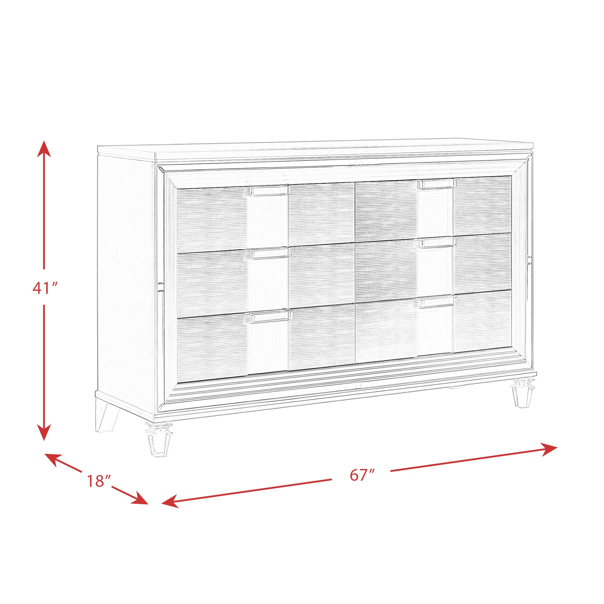Twenty Nine Dresser White