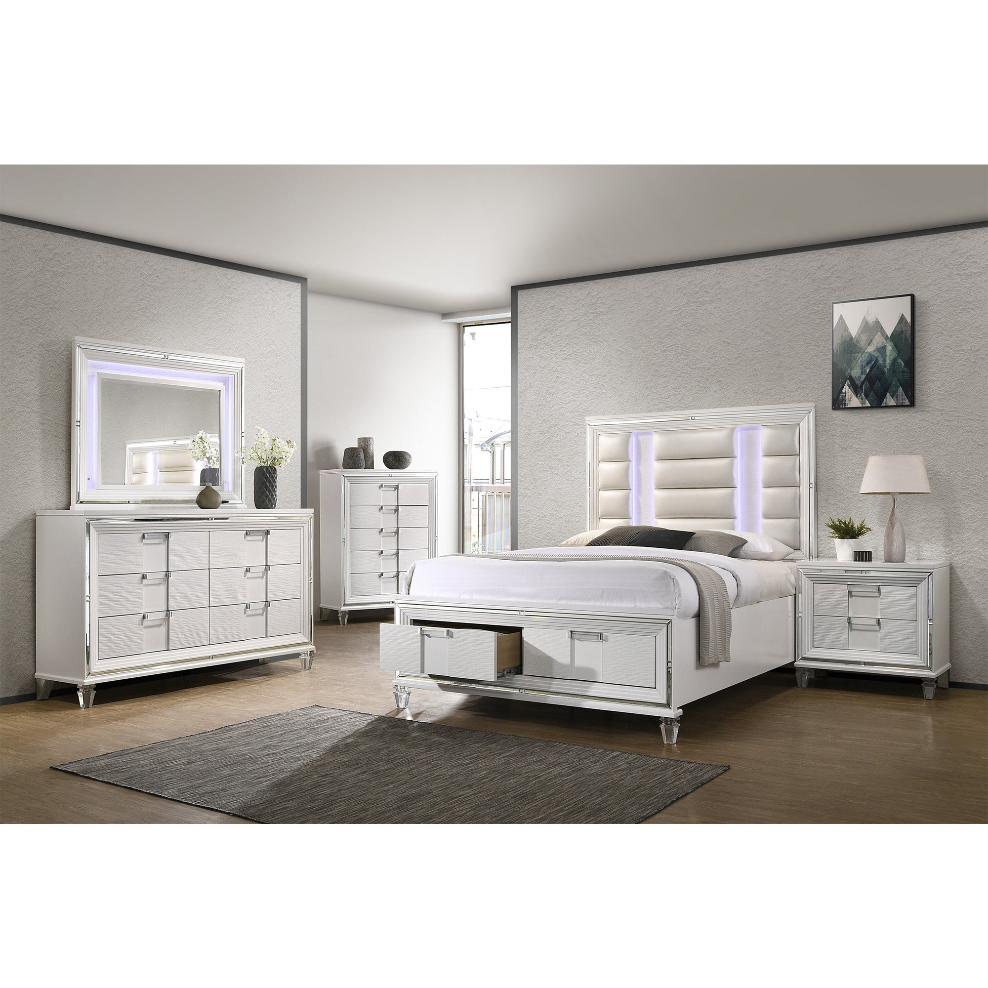 Twenty Nine Nightstand w/Usb White