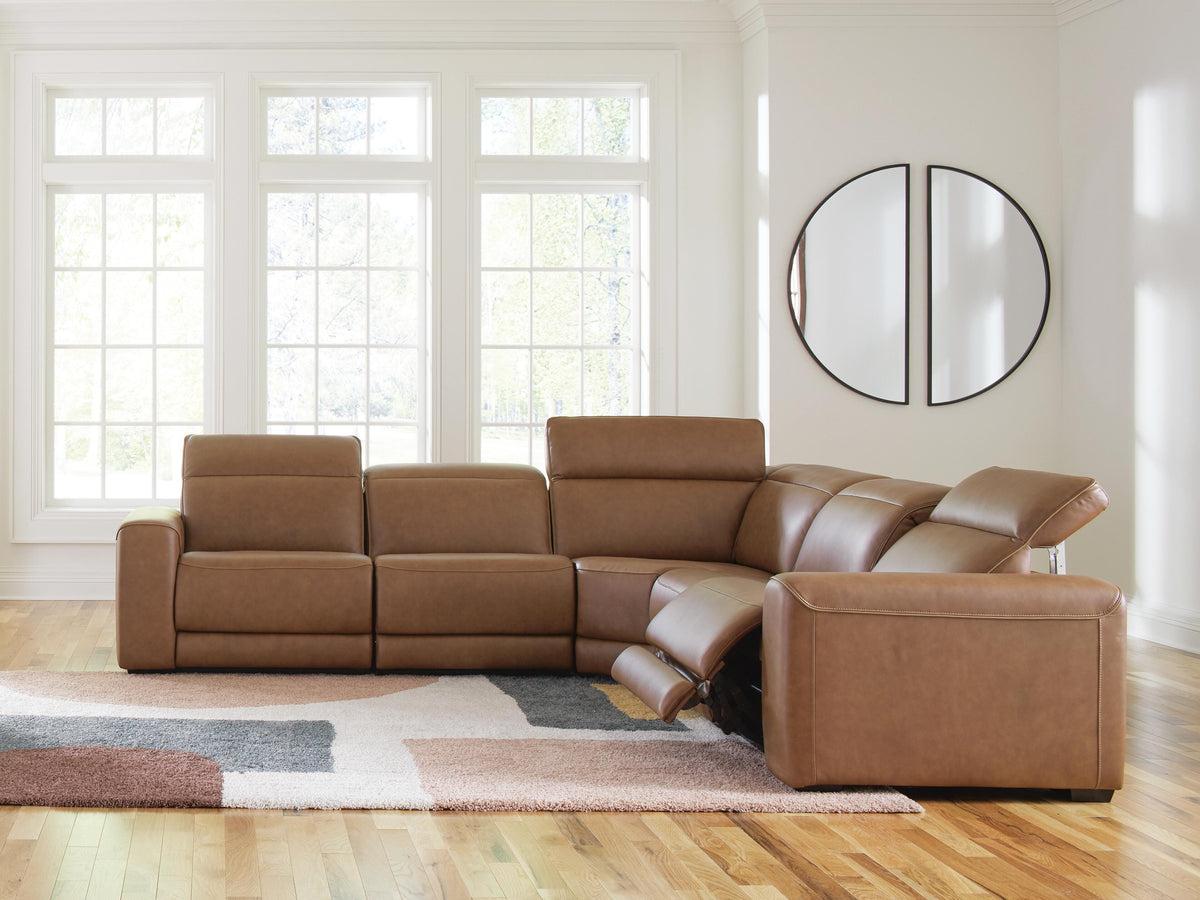 Magic Man sectional, 5-Piece Power Reclining Sectional · 122 × 122 × 34 in, view 2