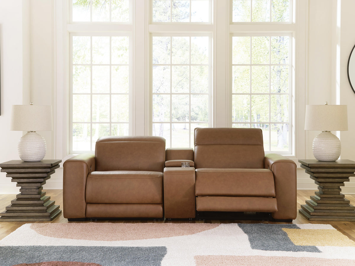 Magic Man sectional, 2-Piece Power Reclining Sectional Loveseat with Console · 97 × 40 × 34 in, view 2