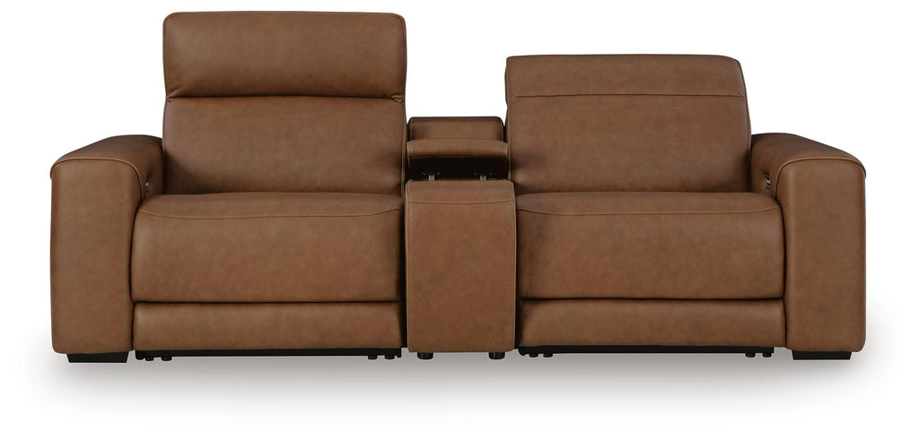 Magic Man sectional, 2-Piece Power Reclining Sectional Loveseat with Console · 97 × 40 × 34 in, view 1