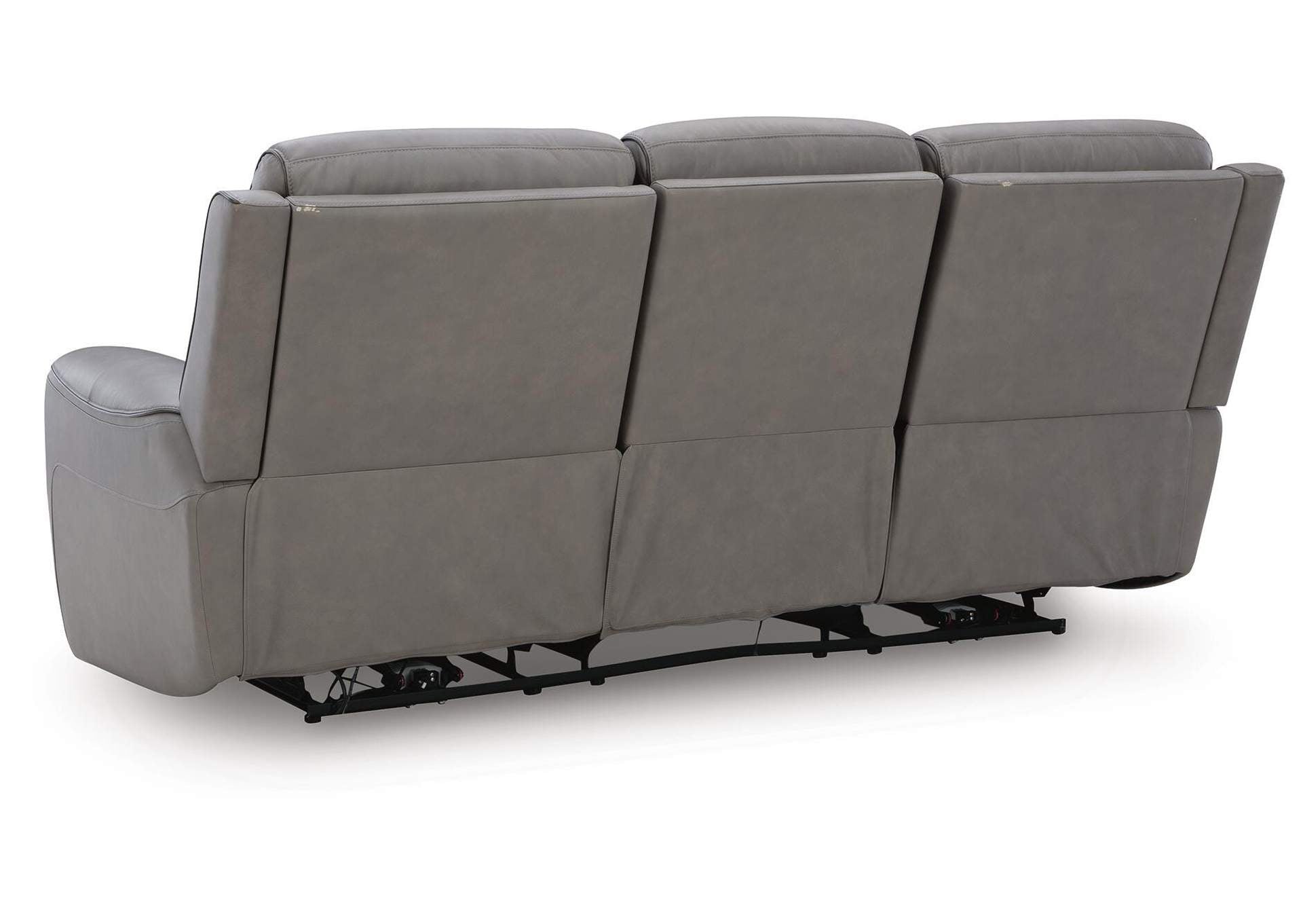 5Z-Relaxation Dual Power Reclining Leather Sofa and Loveseat