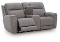 5Z-Relaxation Dual Power Reclining Leather Sofa and Loveseat