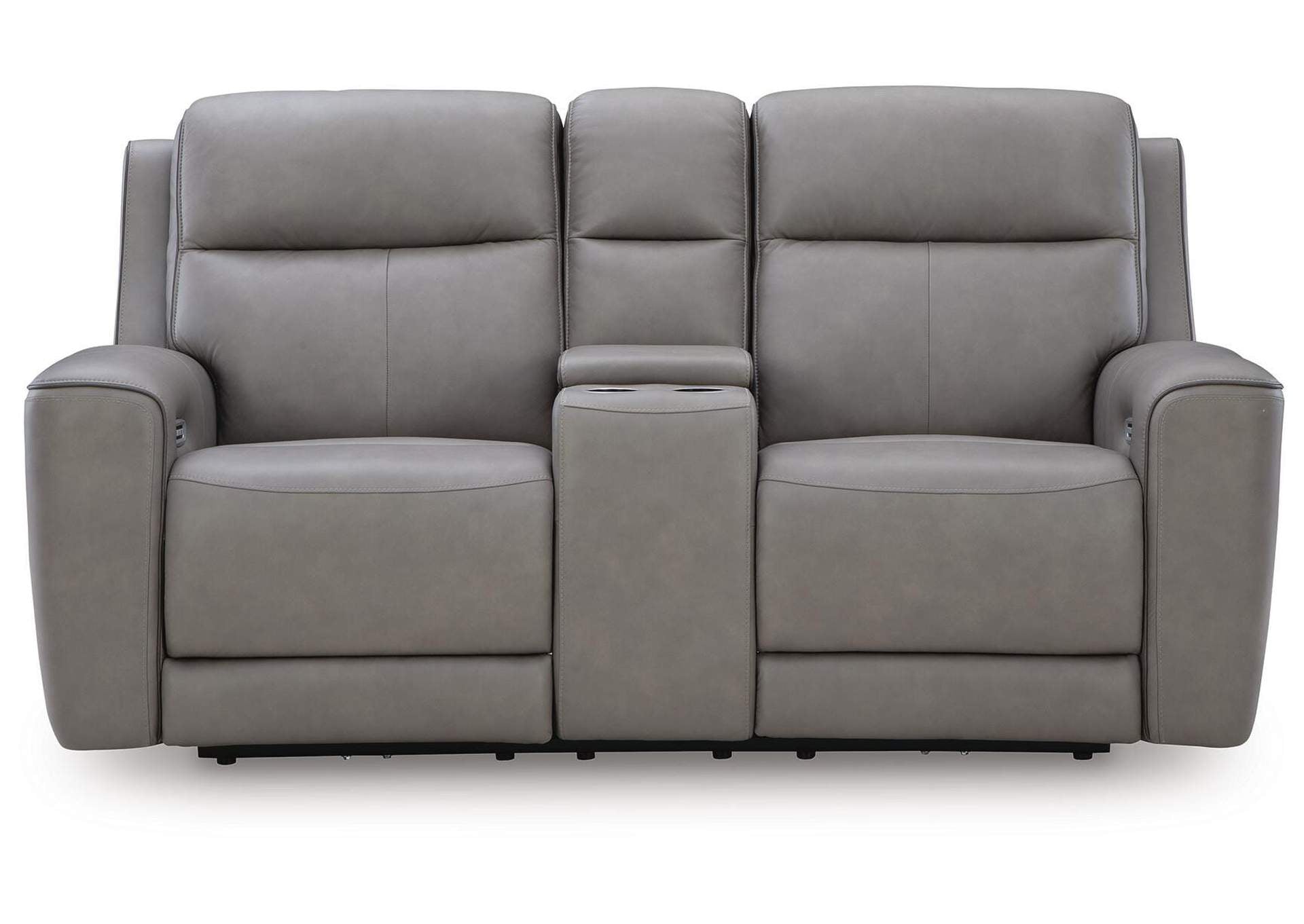 5Z-Comfort Power Reclining Loveseat with Console