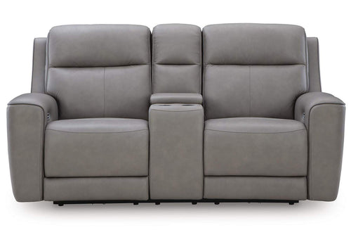 5Z-Comfort Power Reclining Loveseat with Console