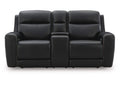 5Z-Comfort Power Reclining Loveseat with Console