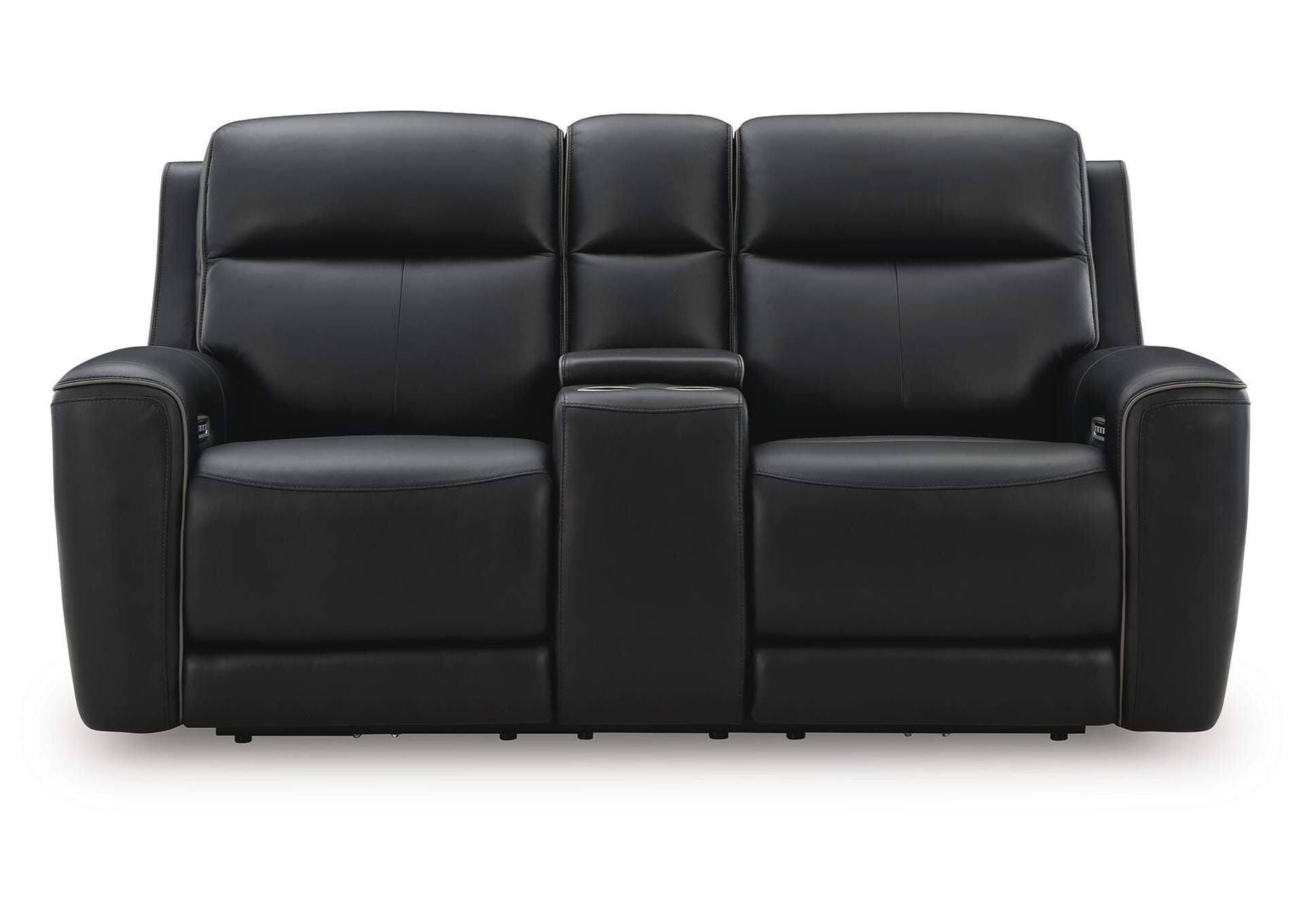 5Z-Comfort Power Reclining Loveseat with Console