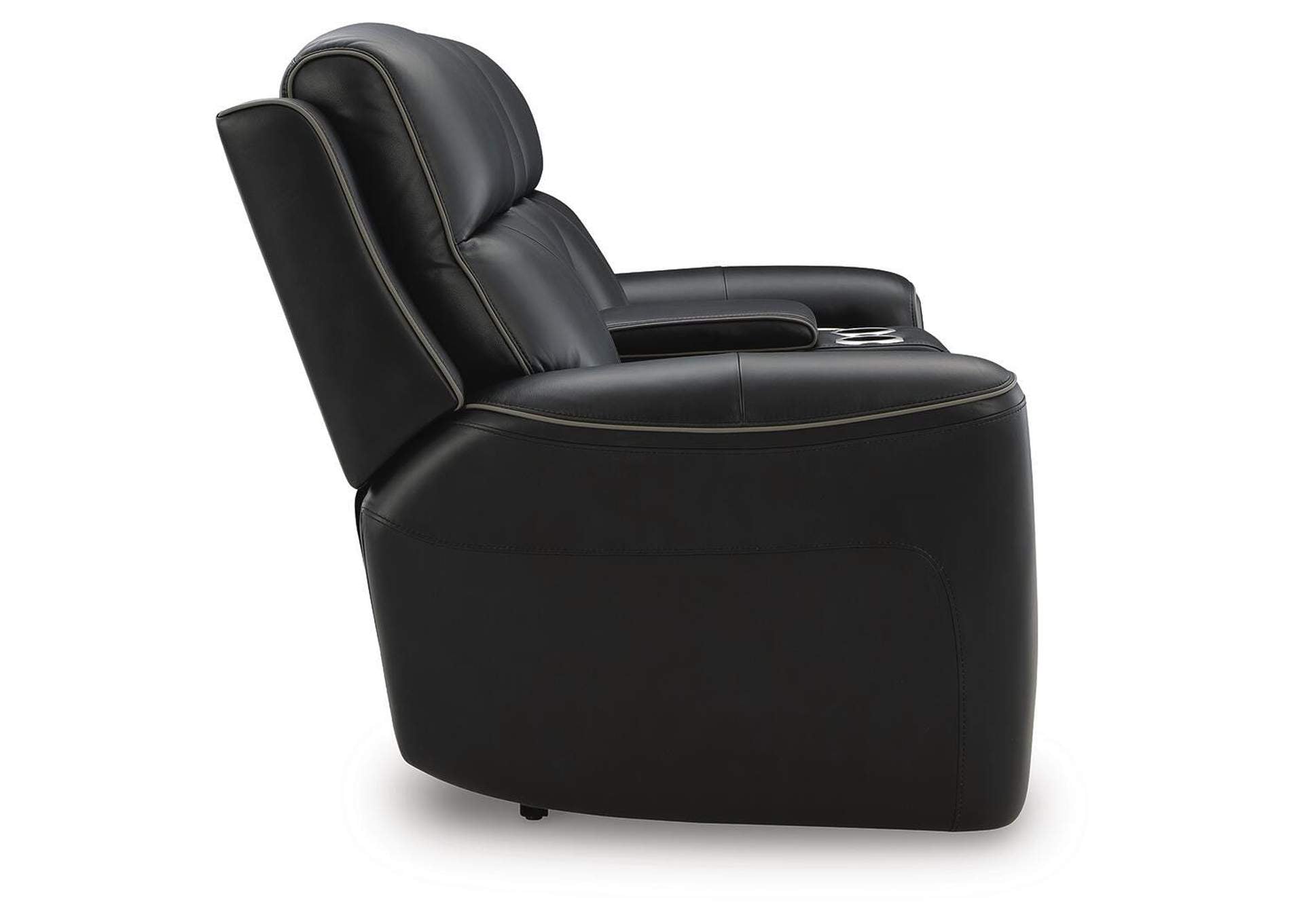 5Z-Comfort Power Reclining Loveseat with Console side view