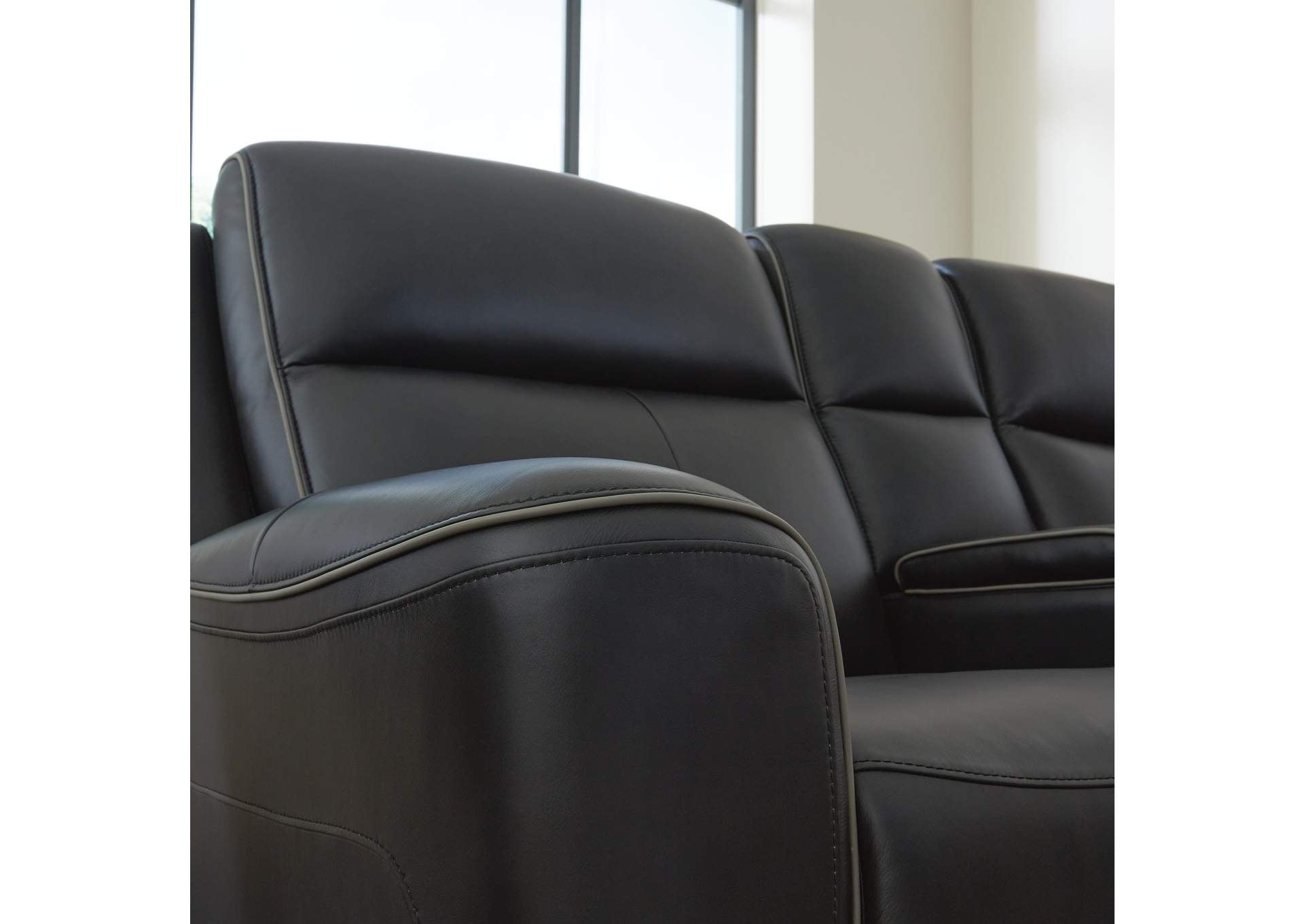 5Z-Comfort Power Reclining Loveseat with Console
