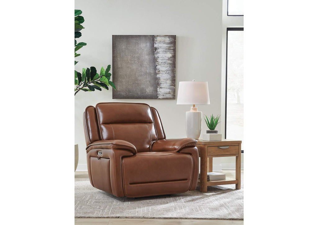 Healy Pier Power Recliner angled view