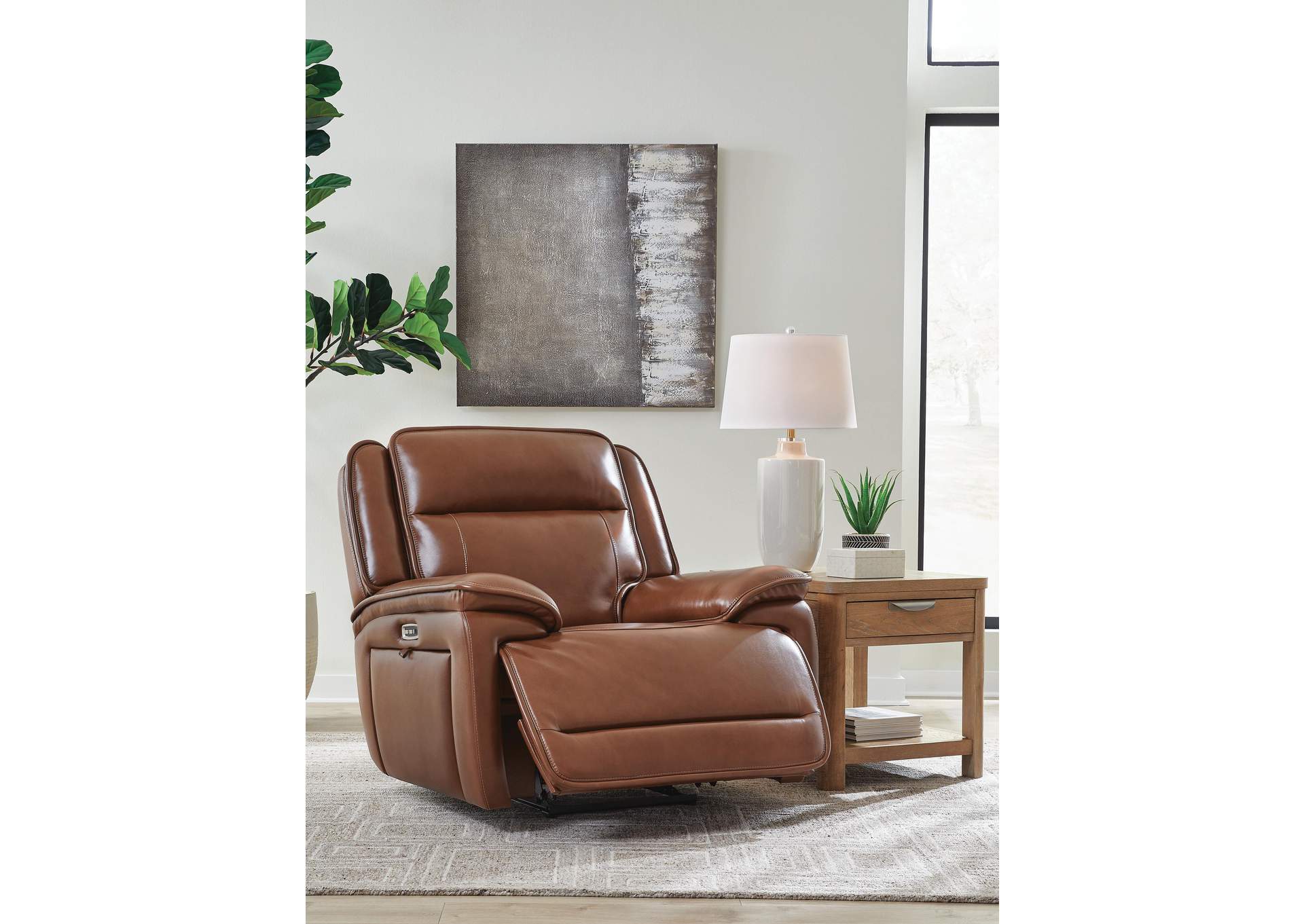 Healy Pier Power Recliner angled view