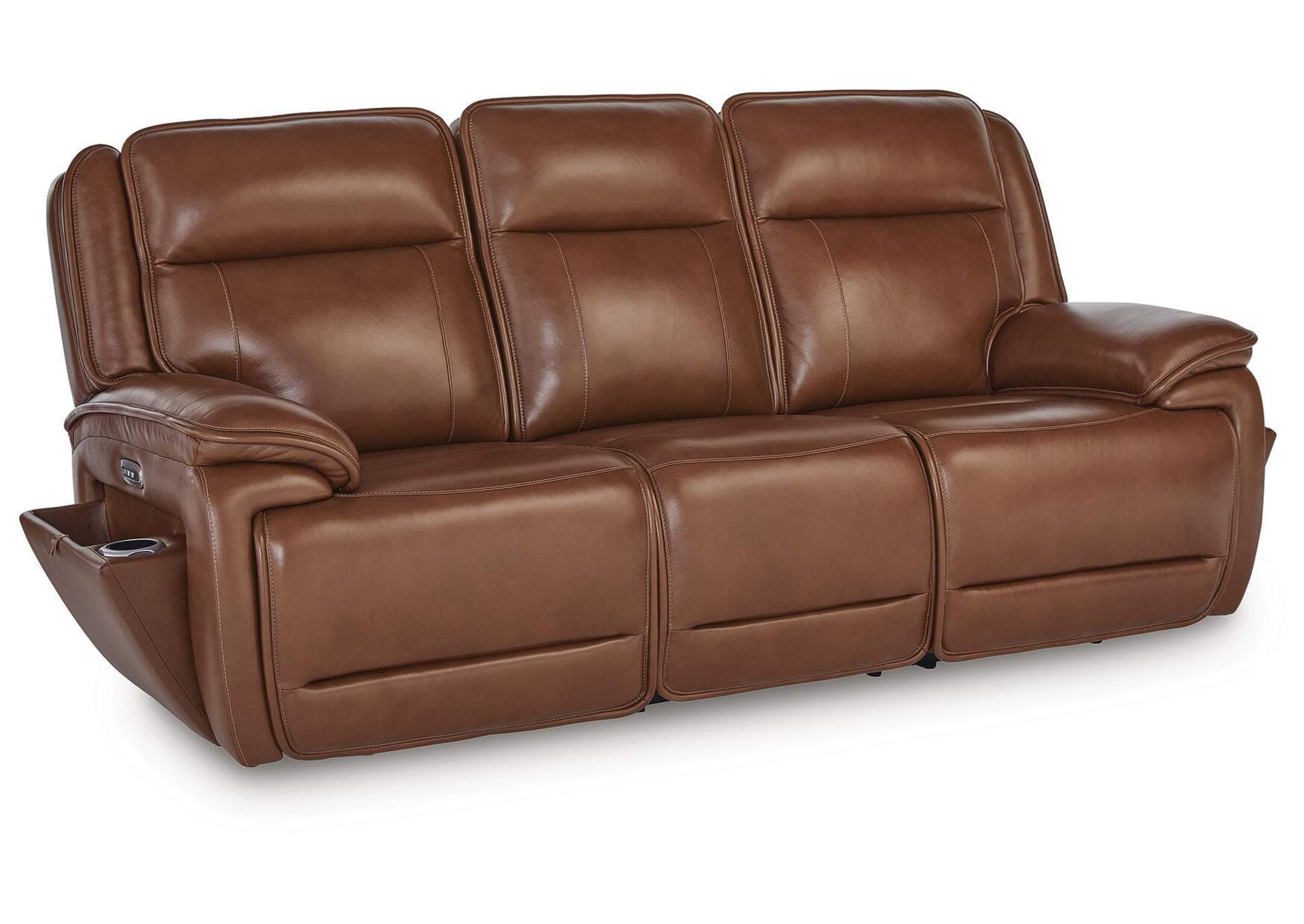Healy Pier Power Reclining Sofa angled view