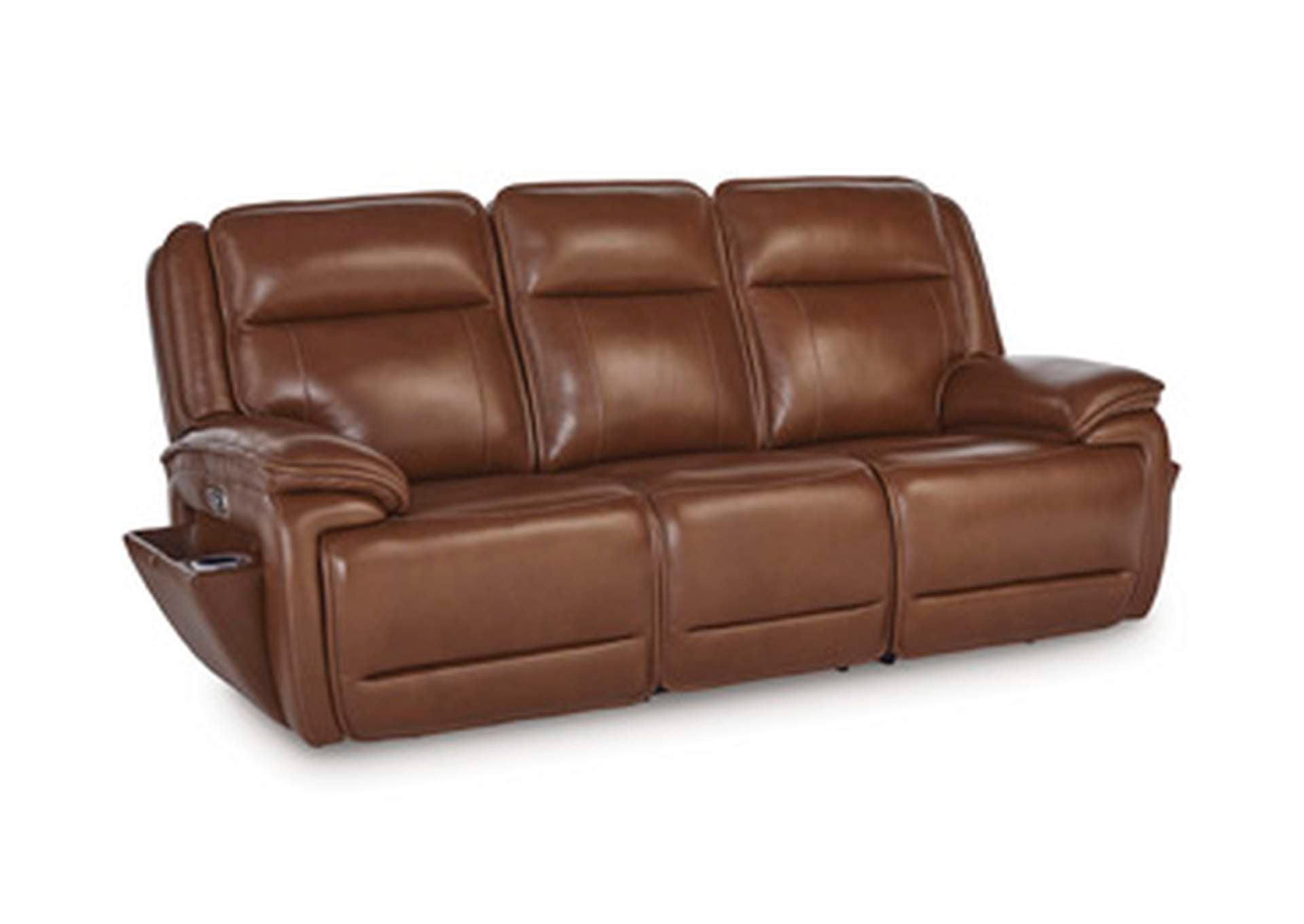 Healy Pier Power Reclining Sofa angled view