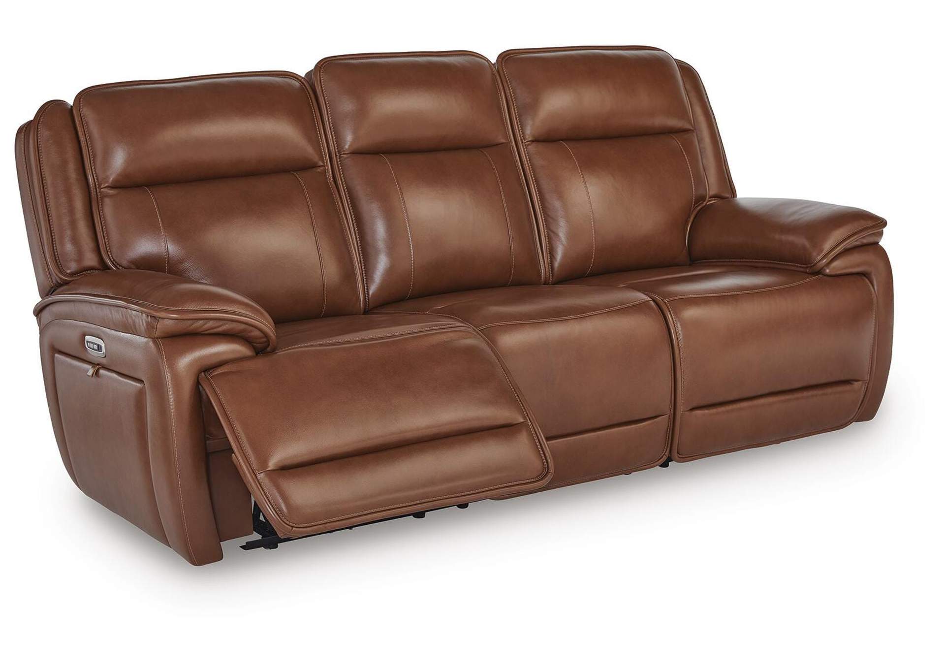 Healy Pier Power Reclining Sofa angled view